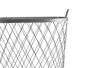 Giftdecor Cesto Metálico Plateado con Asas 31 x 54.7 x 46.5 cm (Set de 4)