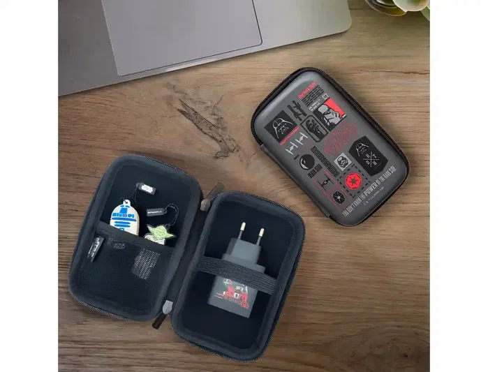 Wondee Hard Case Star Wars Dark Side Funda Rígida Protectora para HDD 2.5", Power Banks, Cámaras y Accesorios - Licencia Oficial Disney