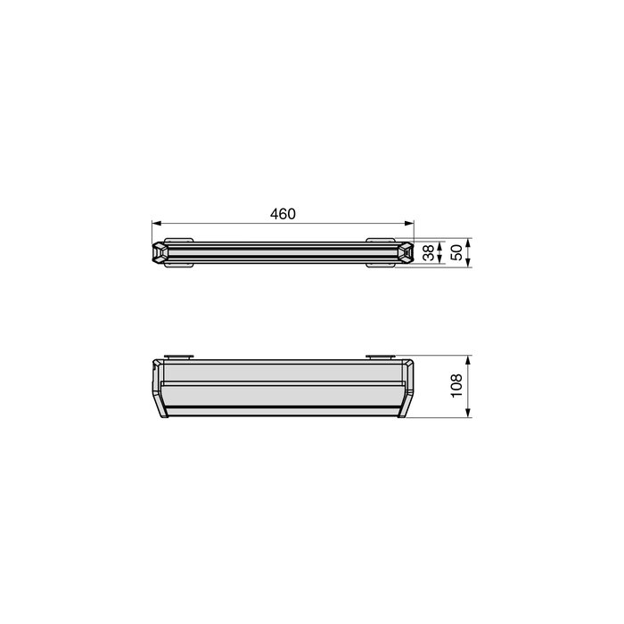 Emuca Colgador con barra extraíble para armario Quartz, Titanio