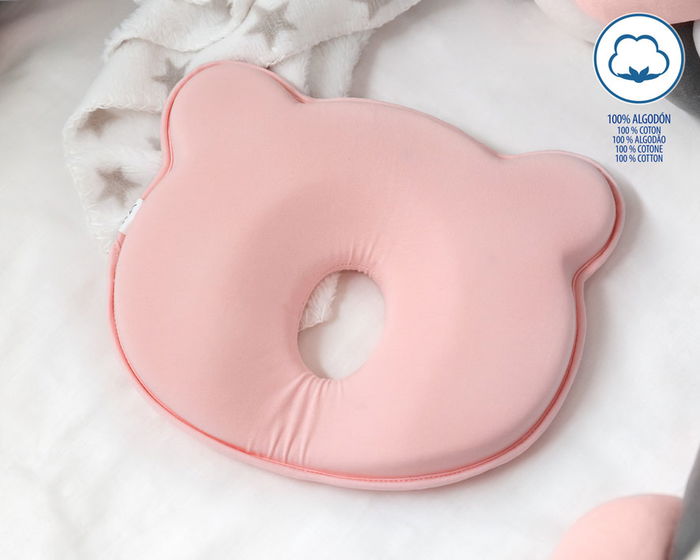KioKids Almohada Ergonómica Para Bebés Evita Plagiocefalia Rosa Algodón 100% +0 Meses KioKids Almohada Ergonómica Para Bebés Evita Plagiocefalia Rosa Algodón 100% +0 Meses