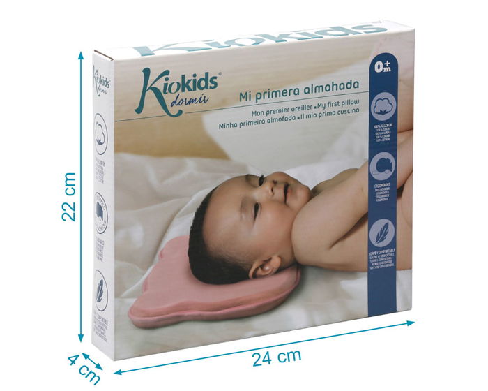 KioKids Almohada Ergonómica Para Bebés Evita Plagiocefalia Rosa Algodón 100% +0 Meses KioKids Almohada Ergonómica Para Bebés Evita Plagiocefalia Rosa Algodón 100% +0 Meses