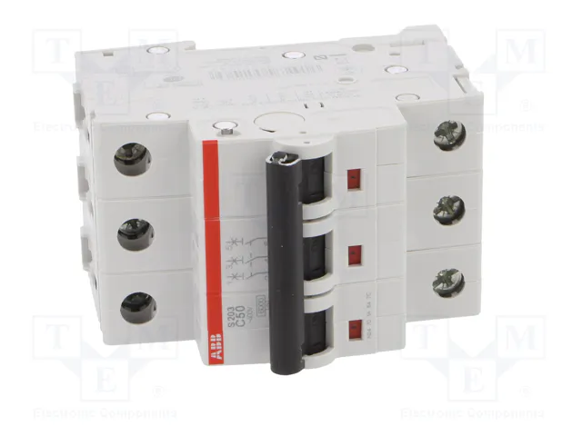 ABB S200 Interruptor magnetotérmico 3 polos 50A 6kA ABB S200 Interruptor magnetotérmico 3 polos 50A 6kA