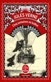 LIVRE DE POCHE, Cinq Semaines en ballon, Jules Verne - LIVRE DE POCHE