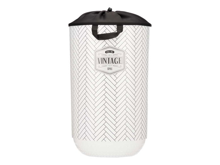 Kipit Pongotodo Plástico 40L con Cierre Tela Vintage 34 x 52.5 x 34 cm (Set de 4)