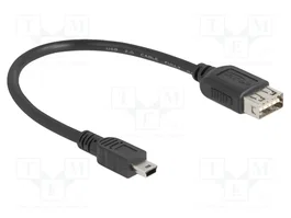 DeLOCK 81522 Cable USB 2.0 Mini-USB B Macho a USB Tipo A Hembra 0,2 m