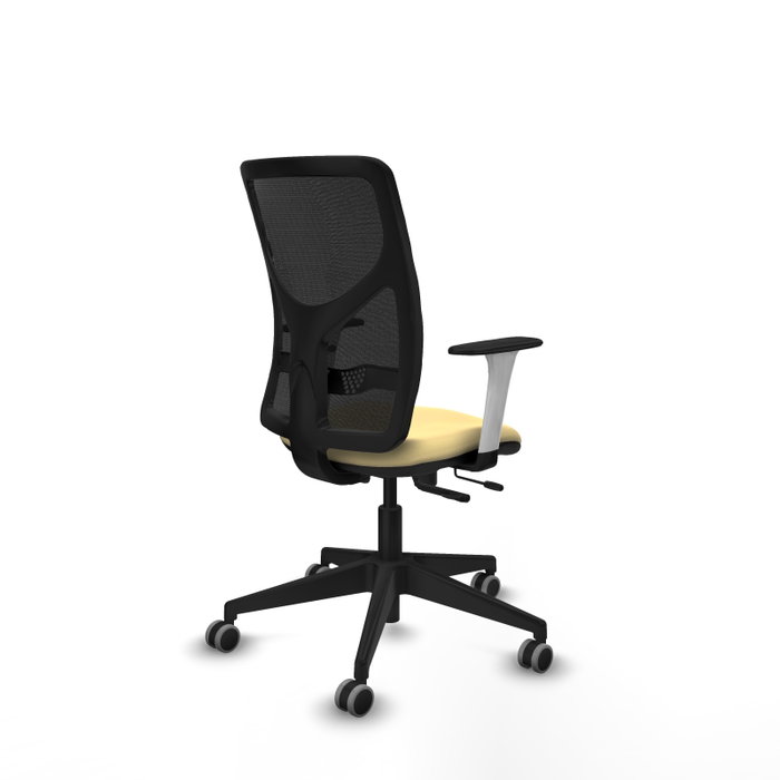 PIQUERAS Y CRESPO Silla de oficina Motilla con mecanismo Sincro/Traslack Crema y Negro PIQUERAS Y CRESPO Silla de oficina Motilla con mecanismo Sincro/Traslack Crema y Negro