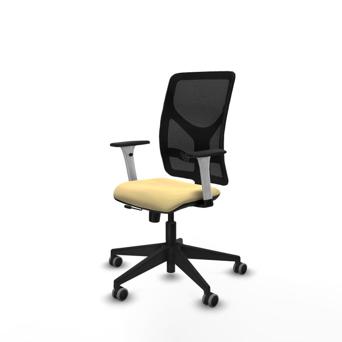 PIQUERAS Y CRESPO Silla de oficina Motilla con mecanismo Sincro/Traslack Crema y Negro PIQUERAS Y CRESPO Silla de oficina Motilla con mecanismo Sincro/Traslack Crema y Negro