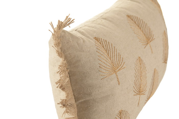 DKD Home Decor Cojín Algodón 50x30x30 Natural Pack de 4