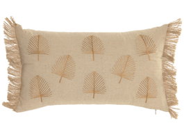 DKD Home Decor Cojín Algodón 50x30x30 Natural Pack de 4