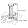 Sonstige InLine 23134A Soporte de Techo para Proyector Negro