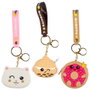 The Concept Factory Monedero Kawaii de Silicona con Anilla y Correa - Diseños Surtidos (Donut, Gato, Bebida)