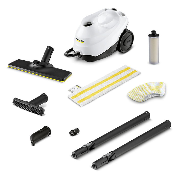 Kärcher SC 3 EasyFix Limpiadora a vapor, 1900 W, Blanco/Negro