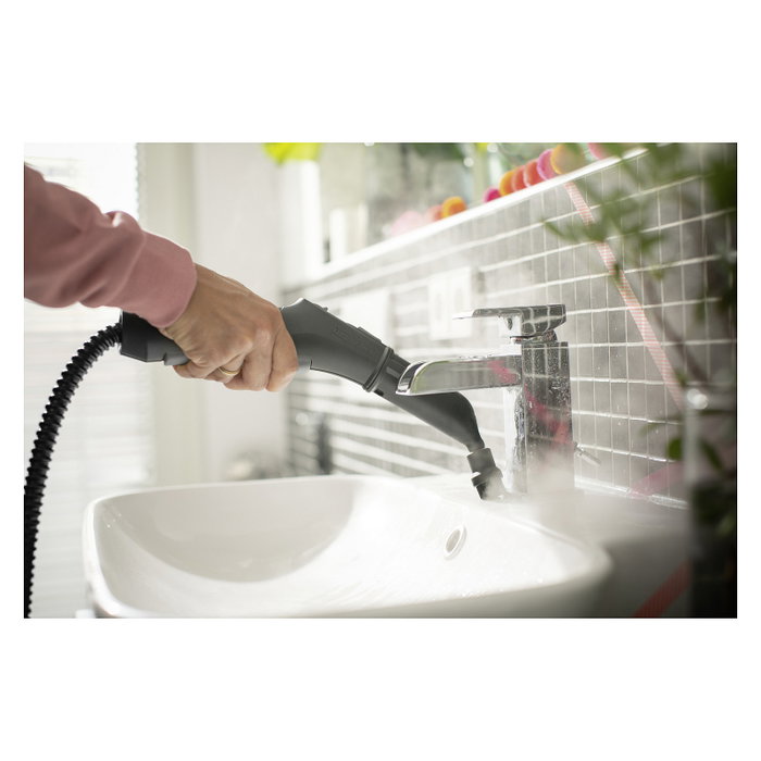 Kärcher SC 3 EasyFix Limpiador a Vapor de Cilindro 1900 W 1 L Boquilla EasyFix para Suelos Duros y Vidrio Negro y Blanco