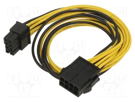 AKYGA Cable de alimentación PCIe 8pin macho a 8pin hembra de 0,4m