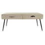 DKD Home Decor Mesa de Centro Paulownia y MDF con 2 Cajones SCANDI PAN