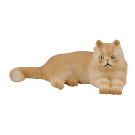 Collecta Gato Persa Tumbado S 88330 A Natural World of Miniature Figura Realista Pintada a Mano +3 Años