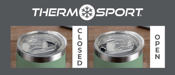 Thermosport Taza de Viaje de Acero Inoxidable, 360 ml, Varios Colores, Termo para Bebidas Calientes y Frías (12 Unidades)