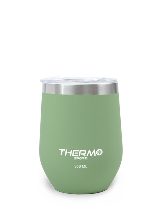 Thermosport Taza de Viaje de Acero Inoxidable, 360 ml, Varios Colores, Termo para Bebidas Calientes y Frías (12 Unidades)
