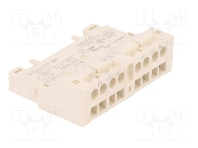 SCHNEIDER ELECTRIC GVAE113 Contactos Auxiliares NO + NC de Frente