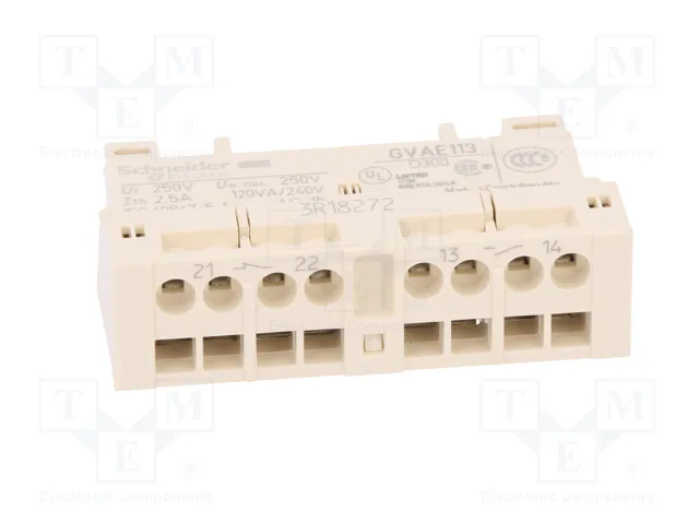 SCHNEIDER ELECTRIC GVAE113 Contactos Auxiliares NO + NC de Frente