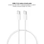 NANO CABLE USB-C 2.0 60W 3A 1m Blanco, Carga Rápida 480 Mbps, Compatible iPhone 15