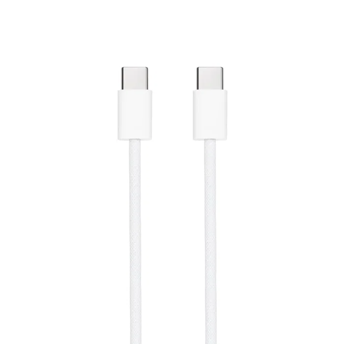NANO CABLE USB-C 2.0 60W 3A 1m Blanco, Carga Rápida 480 Mbps, Compatible iPhone 15