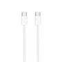NANO CABLE USB-C 2.0 60W 3A 1m Blanco, Carga Rápida 480 Mbps, Compatible iPhone 15