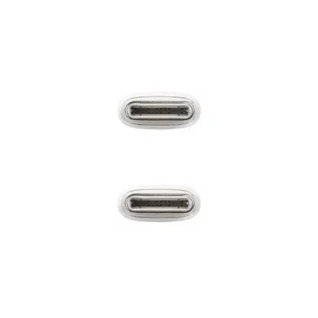 Nano Cable 10.01.6001-CO Cable USB 2.0 Tipo-C Macho a USB Tipo-C Macho Blanco 1m 60W 480Mbps