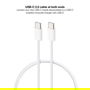 Nano Cable 10.01.6001-CO Cable USB 2.0 Tipo-C Macho a USB Tipo-C Macho Blanco 1m 60W 480Mbps