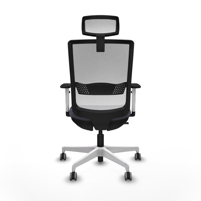 PIQUERAS Y CRESPO Silla de oficina Haches con mecanismo Sincro/Traslack Gris y Blanco PIQUERAS Y CRESPO Silla de oficina Haches con mecanismo Sincro/Traslack Gris y Blanco