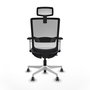 PIQUERAS Y CRESPO Silla de oficina Haches con mecanismo Sincro/Traslack Gris y Blanco