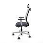 PIQUERAS Y CRESPO Silla de oficina Haches con mecanismo Sincro/Traslack Gris y Blanco