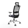 PIQUERAS Y CRESPO Silla de oficina Haches con mecanismo Sincro/Traslack Gris y Blanco