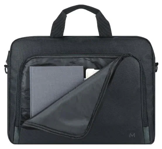 Mobilis TheOne Maletín Negro Clamshell con Cremallera para Ordenador Portátil 14" a 15.6" (39.6 cm) - Compatible con Cualquier Marca