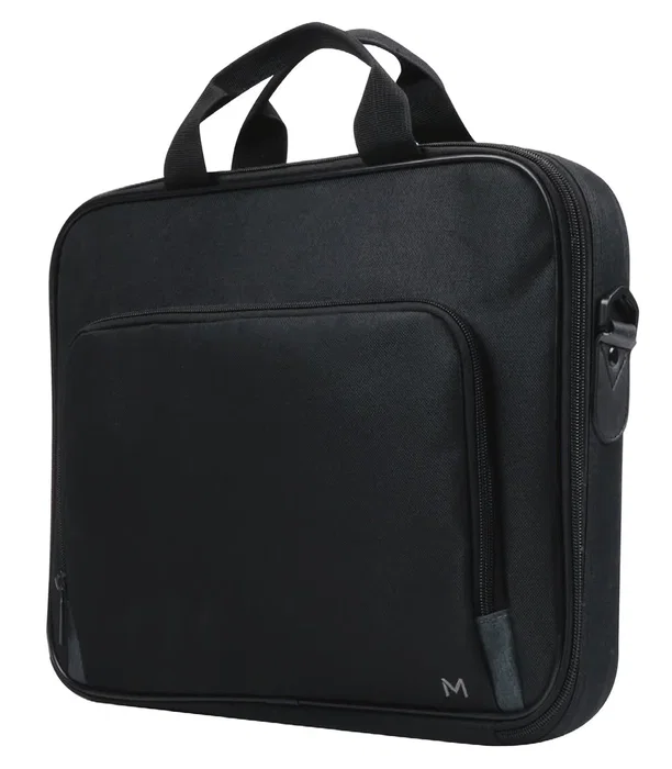 Mobilis TheOne Maletín Negro Clamshell con Cremallera para Ordenador Portátil 14" a 15.6" (39.6 cm) - Compatible con Cualquier Marca