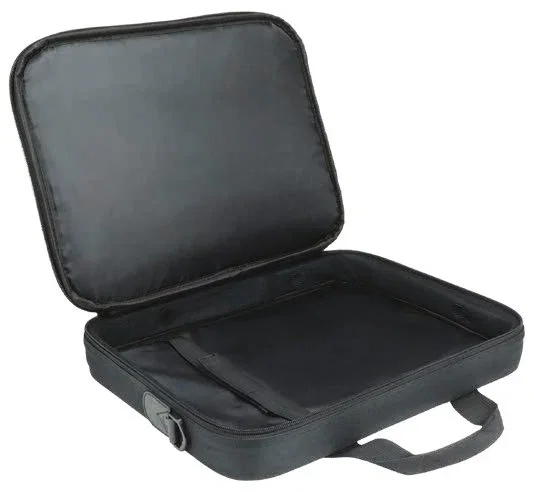 Mobilis TheOne Maletín Negro Clamshell con Cremallera para Ordenador Portátil 14" a 15.6" (39.6 cm) - Compatible con Cualquier Marca