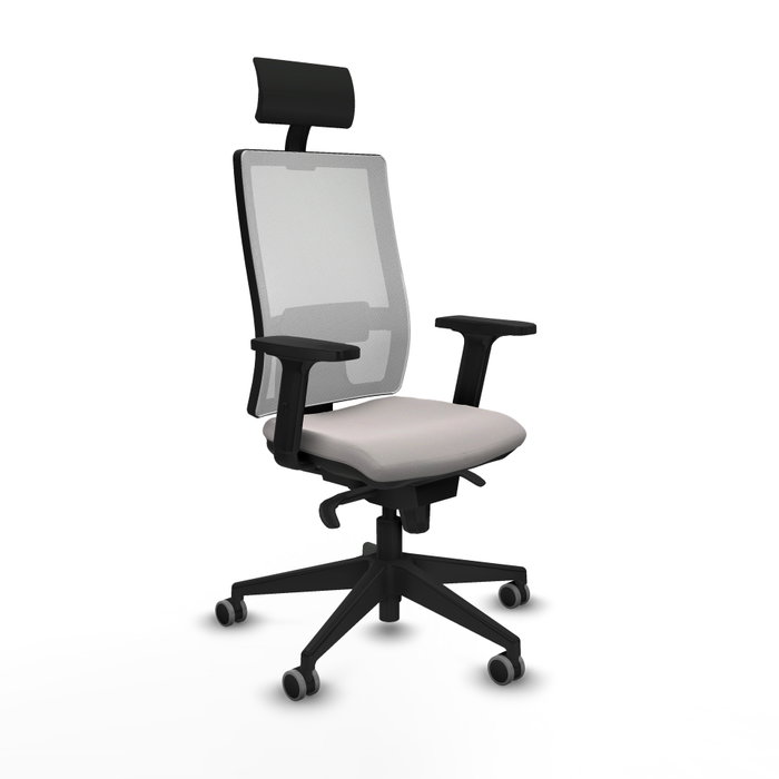 PIQUERAS Y CRESPO Silla de oficina Horna Blanca con Mecanismo Sincro PIQUERAS Y CRESPO Silla de oficina Horna Blanca con Mecanismo Sincro