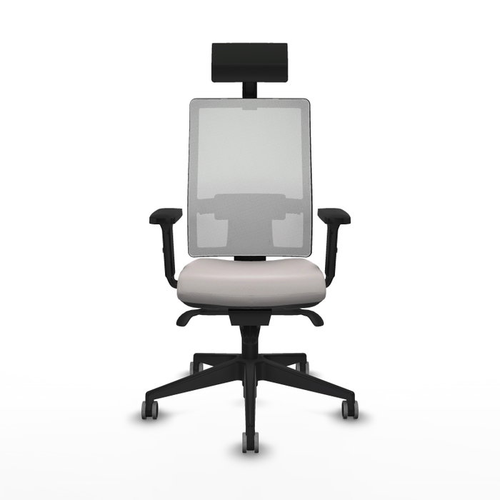 PIQUERAS Y CRESPO Silla de oficina Horna Blanca con Mecanismo Sincro PIQUERAS Y CRESPO Silla de oficina Horna Blanca con Mecanismo Sincro