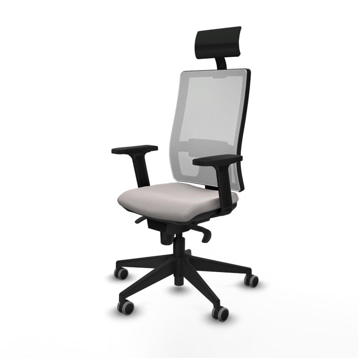 PIQUERAS Y CRESPO Silla de oficina Horna Blanca con Mecanismo Sincro PIQUERAS Y CRESPO Silla de oficina Horna Blanca con Mecanismo Sincro