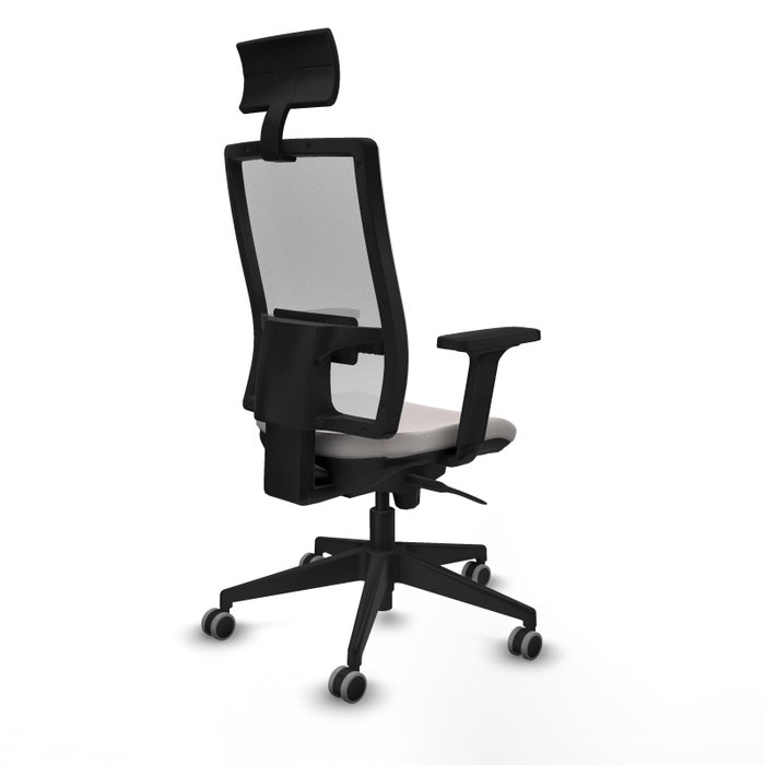 PIQUERAS Y CRESPO Silla de oficina Horna Blanca con Mecanismo Sincro PIQUERAS Y CRESPO Silla de oficina Horna Blanca con Mecanismo Sincro