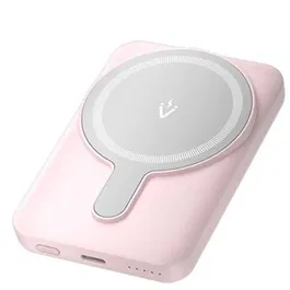 Vention FHSP0 Powerbank 5000mAh 20W Carga Inalámbrica Magnética Rosa