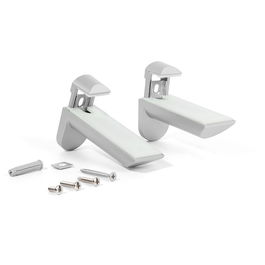 ITALIANA FERRAMENTA Soporte Estante Mural Kaiman Maxi R9006 (2Unidades) Gris RAL 9006 504.1246