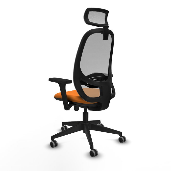 PIQUERAS Y CRESPO Silla de oficina Cilanco con mecanismo Sincro, Naranja y Gris PIQUERAS Y CRESPO Silla de oficina Cilanco con mecanismo Sincro, Naranja y Gris