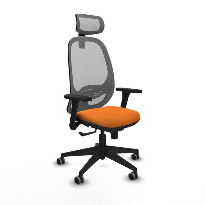 PIQUERAS Y CRESPO Silla de oficina Cilanco con mecanismo Sincro, Naranja y Gris PIQUERAS Y CRESPO Silla de oficina Cilanco con mecanismo Sincro, Naranja y Gris
