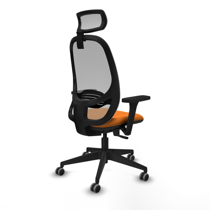 PIQUERAS Y CRESPO Silla de oficina Cilanco con mecanismo Sincro, Naranja y Gris PIQUERAS Y CRESPO Silla de oficina Cilanco con mecanismo Sincro, Naranja y Gris