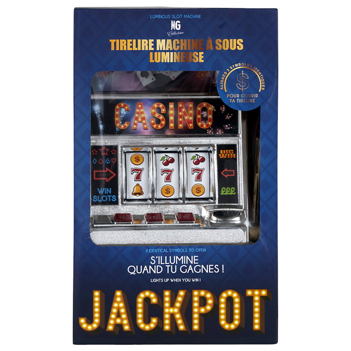 Mister Gadget Hucha Máquina Tragaperras Casino 23.5x16x37 cm