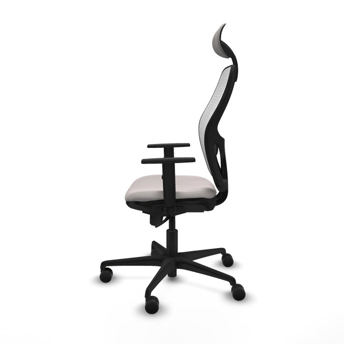 PIQUERAS Y CRESPO Silla de oficina Jorquera con mecanismo Sincro, Blanco
