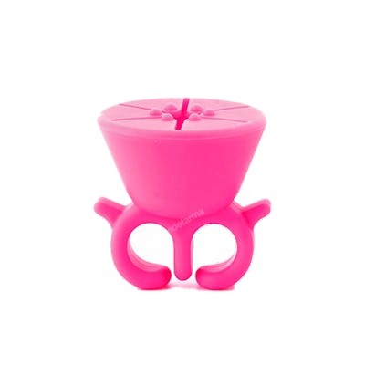 Bifull Topfinger Pink Anillo Soporte Esmalte