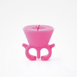 Bifull Topfinger Pink Anillo Soporte Esmalte