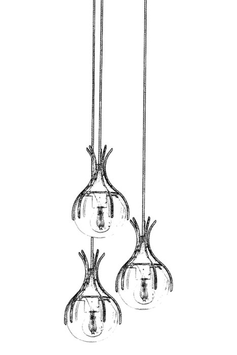 Opviq Lámpara de Araña AV-1766-3ET, Moderna, Metal y Cristal, 100 cm Largo x 50 cm Diámetro, 3xE27 Casquillo, Color Envejecido